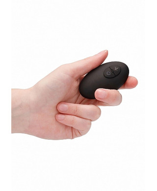 Remote Controlled E-Stim Vibrating GP-Spot Vibrator - Black