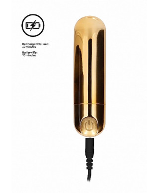 10 Speed Rechargeable Bullet - Gold