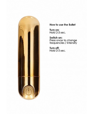 10 Speed Rechargeable Bullet - Gold