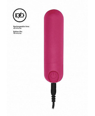 10 Speed Rechargeable Bullet - Pink