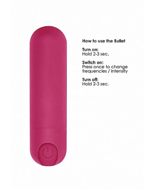 10 Speed Rechargeable Bullet - Pink