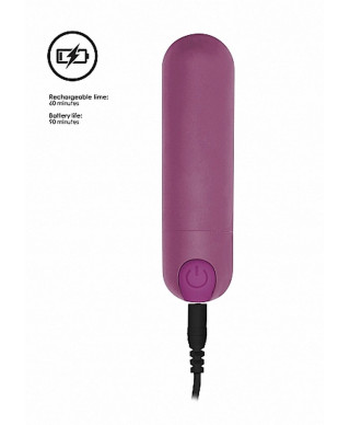 10 Speed Rechargeable Bullet - Purple