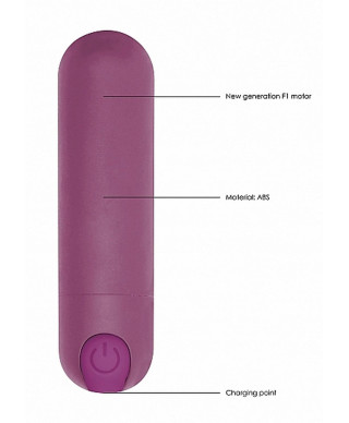 10 Speed Rechargeable Bullet - Purple