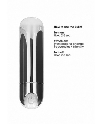 10 Speed Rechargeable Bullet - Silver