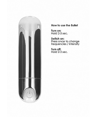 10 Speed Rechargeable Bullet - Silver