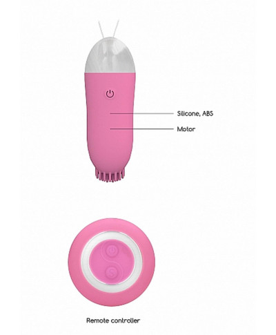 Jayden - Dual Rechargeable Vibrating Remote Toy - Pink