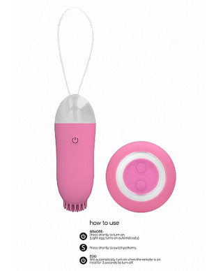 Jayden - Dual Rechargeable Vibrating Remote Toy - Pink