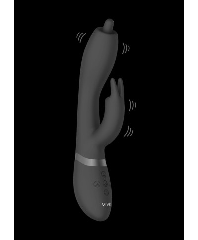 Nilo - Pinpoint Rotating G-spot Rabbit - Black