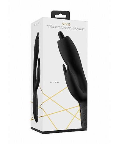 Nilo - Pinpoint Rotating G-spot Rabbit - Black