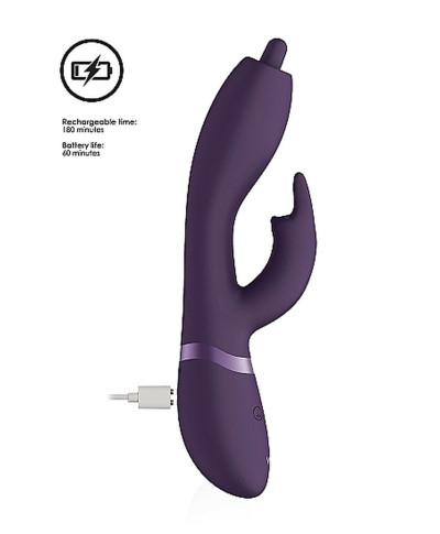 Wibrator Nilo - Pinpoint Rotating G-spot Rabbit - Purple