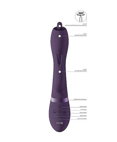 Wibrator Nilo - Pinpoint Rotating G-spot Rabbit - Purple