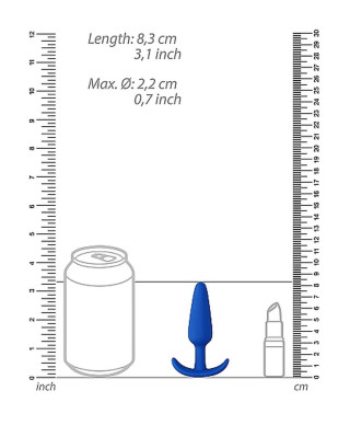 Wodoodporny silikonowy korek analny zatyczka 75cm