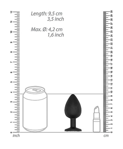 Korek analny zatyczka wibrująca wydrążona sex 9cm