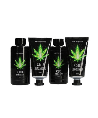 CBD - Bath and Shower - Luxe Gift set - Green Tea Hemp Oil