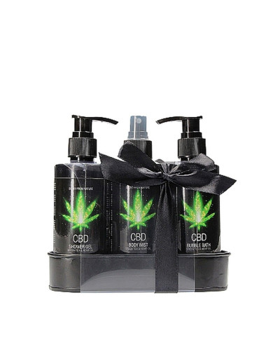 CBD - Bath and Shower - Care set - Green Tea Hemp Oil