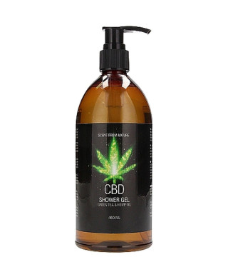 CBD - Bath and Shower - Luxe Care set - Green Tea Hemp Oil