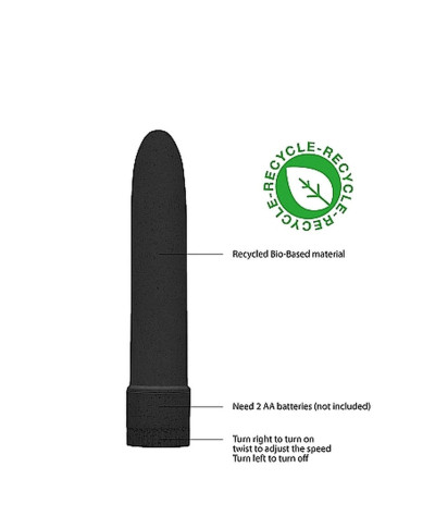 55 Vibrator - Biodegradable - Black