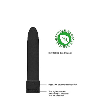 55 Vibrator - Biodegradable - Black