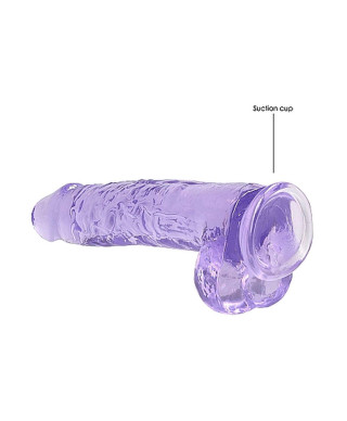 Silikonowe grube dildo z mocną przyssawką 25 cm