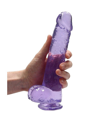 Silikonowe grube dildo z mocną przyssawką 25 cm