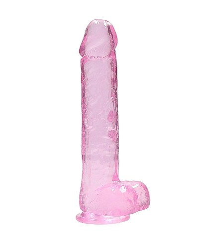 9 23 cm Realistic Dildo With Balls - Pink