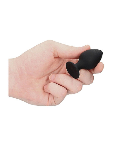 Rippled Butt Plug Set - Black