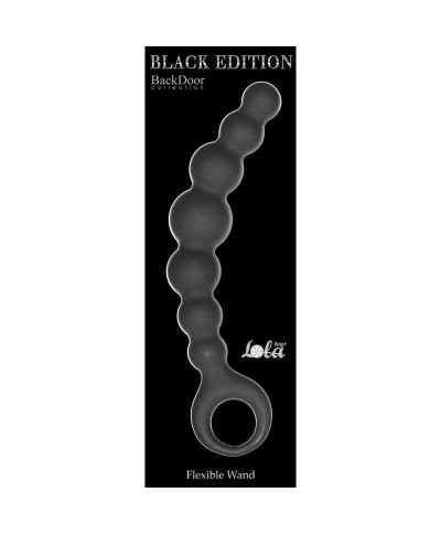 Plug-Anal Beads Flexible Wand Black