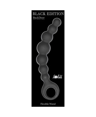 Plug-Anal Beads Flexible Wand Black