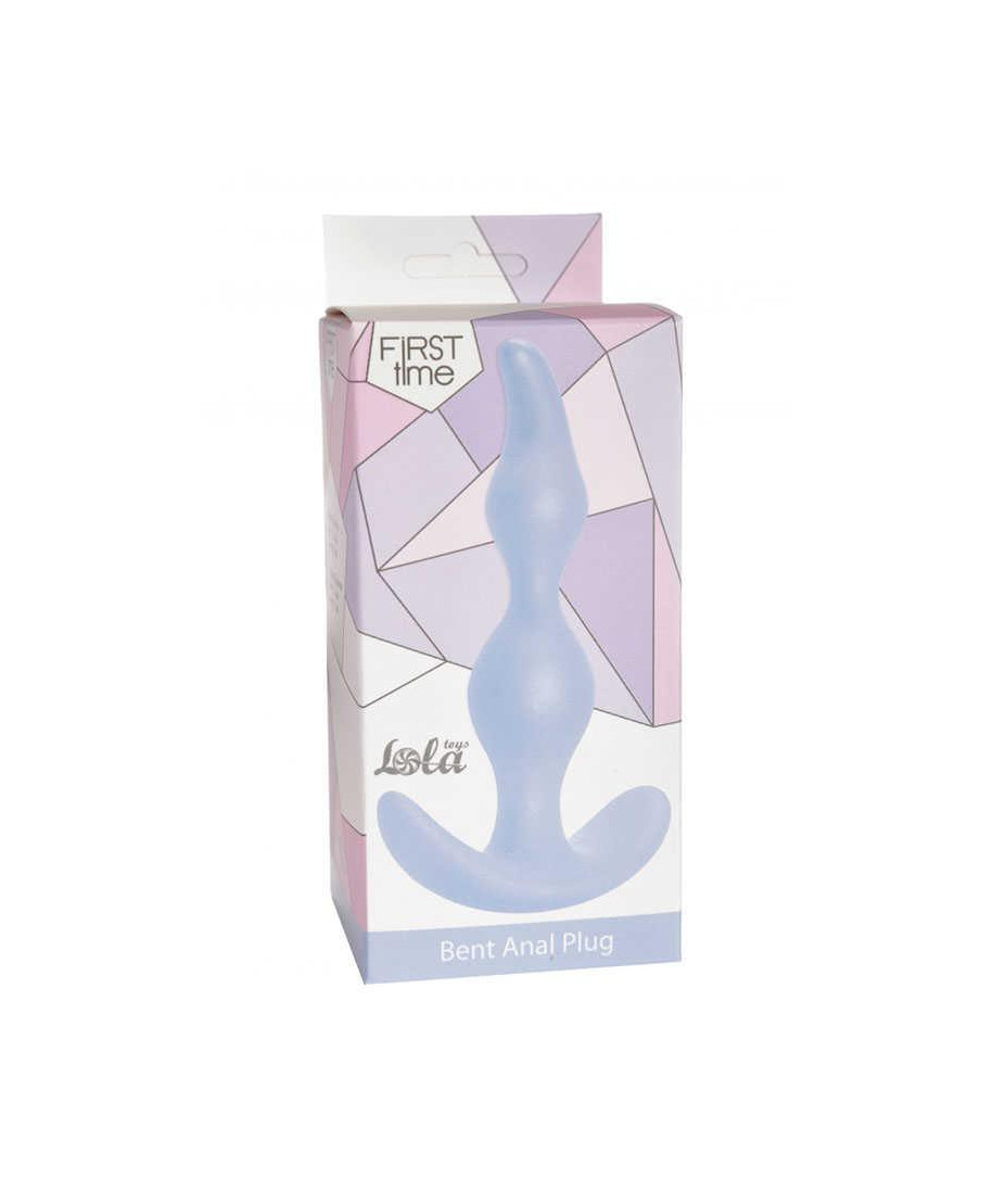 Plug-Bent Anal Plug Blue