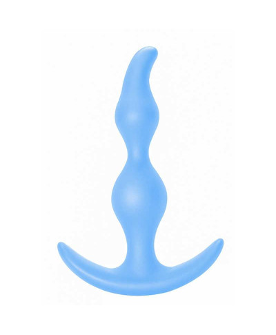 Plug-Bent Anal Plug Blue