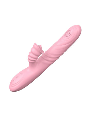 Wibrator posuwisty z sex masażerem 20 trybów 23cm