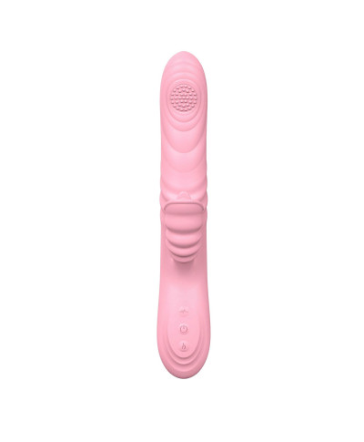 Wibrator posuwisty z sex masażerem 20 trybów 23cm