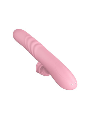 Wibrator posuwisty z sex masażerem 20 trybów 23cm