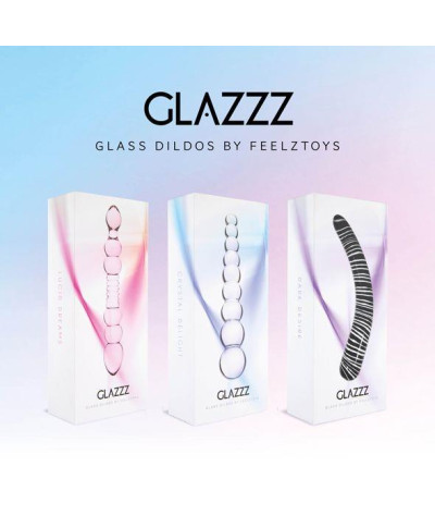 FeelzToys - Glazzz Glass Dildo Dark Desire