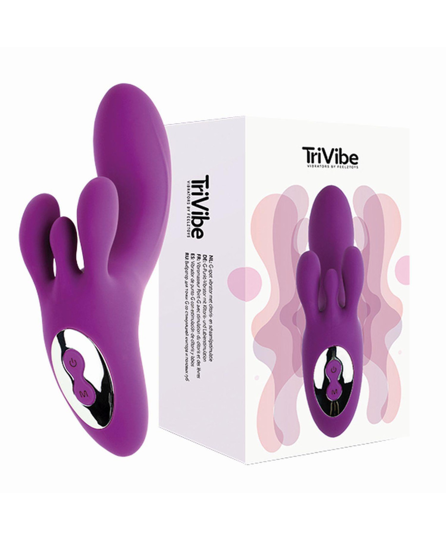 FeelzToys - TriVibe G-Spot Vibrator met Clitoris Schaamlippen Stimulatie Paars