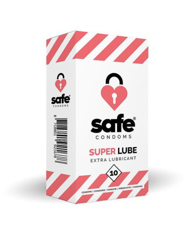 SAFE - Condooms Super Lube Extra Glijmiddel 10 stuks