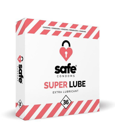 SAFE - Condooms Super Lube Extra Glijmiddel 36 stuks