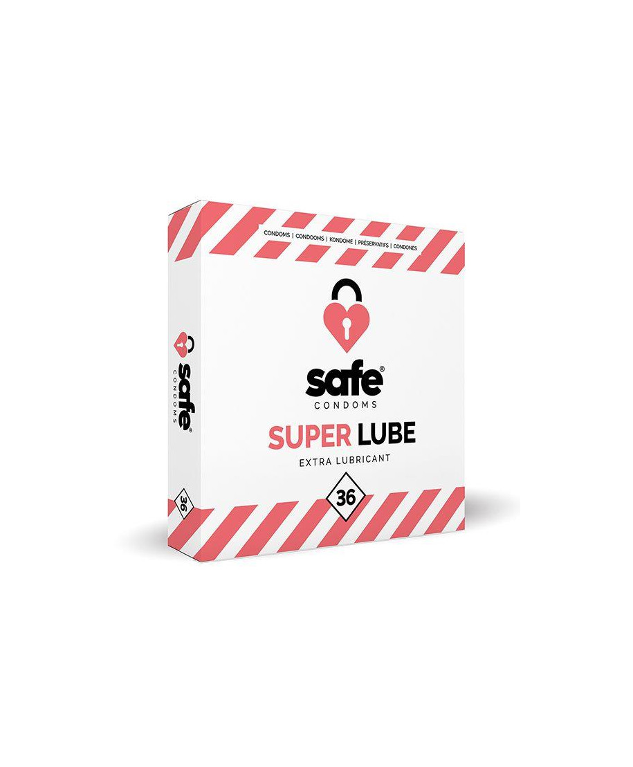 SAFE - Condooms Super Lube Extra Glijmiddel 36 stuks