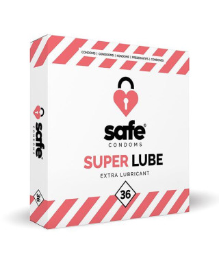 SAFE - Condooms Super Lube Extra Glijmiddel 36 stuks