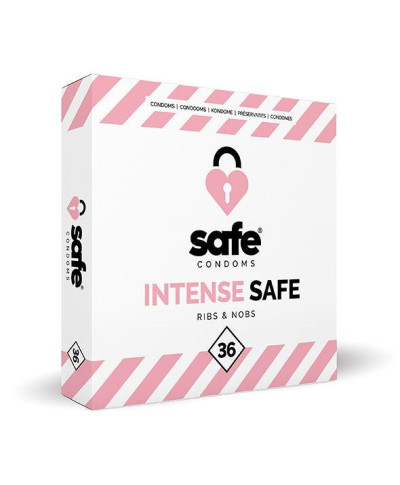 SAFE - Condoms Intense Safe Ribs Nobs 36 pcs