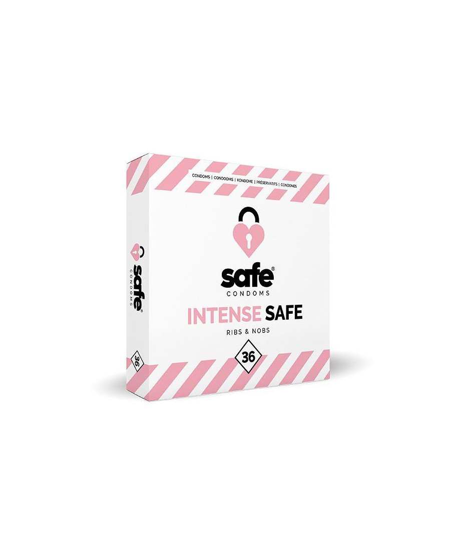 SAFE - Condoms Intense Safe Ribs Nobs 36 pcs