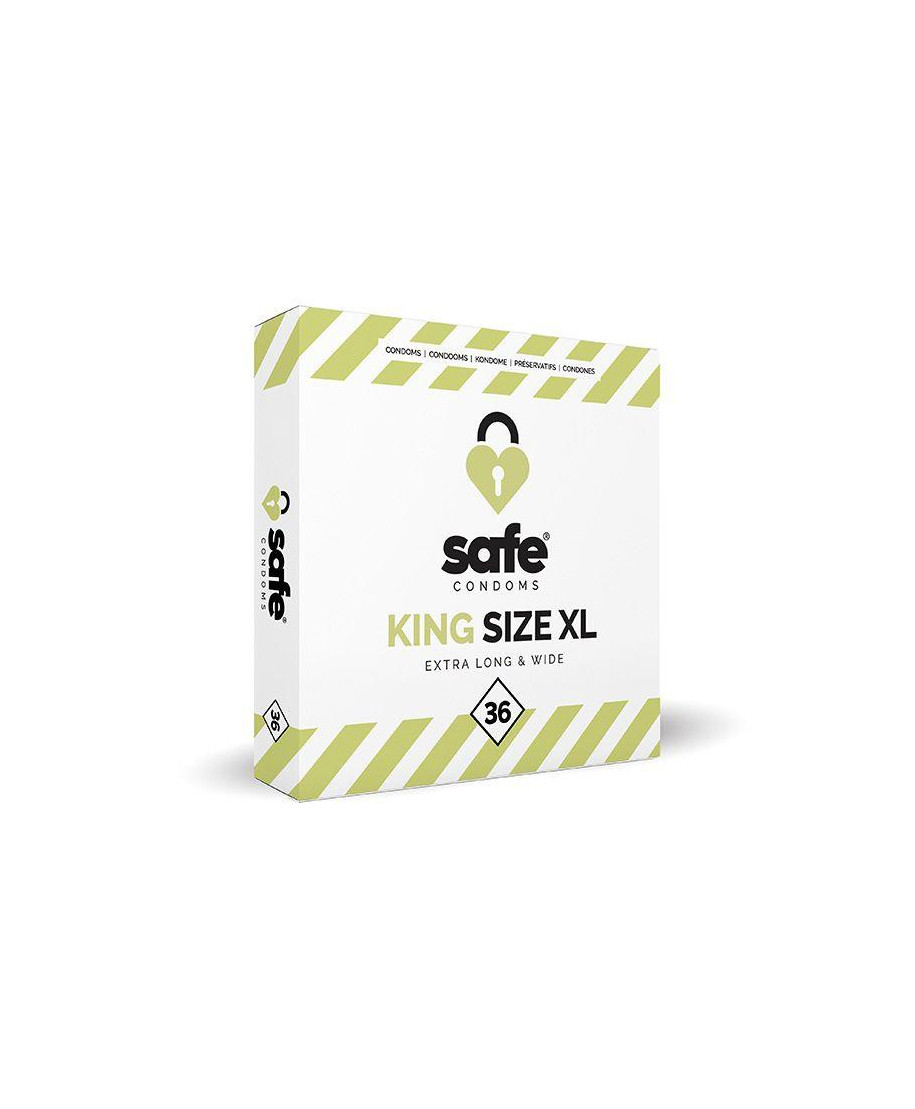 SAFE - Condoms King Size XL Extra Long Wide 36 pcs