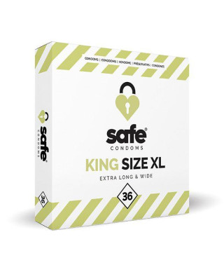 SAFE - Condoms King Size XL Extra Long Wide 36 pcs