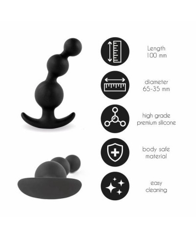 FeelzToys - Plugz Butt Plug Black Nr 4