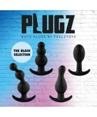 FeelzToys - Plugz Butt Plug Black Nr 4