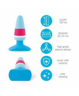 Silikonowy korek analny z uchwytem zatyczka 9 cm