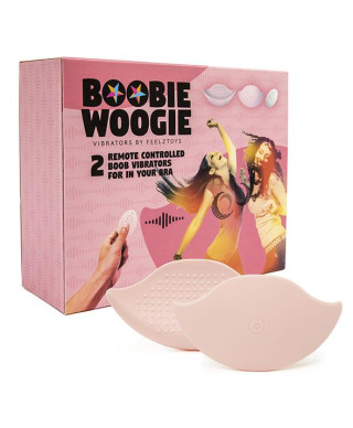 FeelzToys - Boobie Woogie Op afstand bedienbare Boob Vibrators 2 stuks