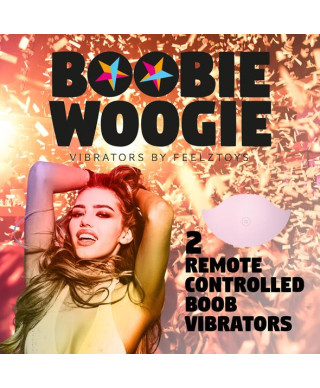 FeelzToys - Boobie Woogie Op afstand bedienbare Boob Vibrators 2 stuks