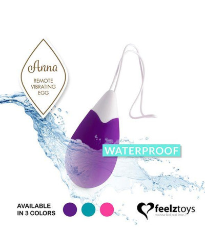 FeelzToys - Anna Vibrating Egg Remote Deep Purple