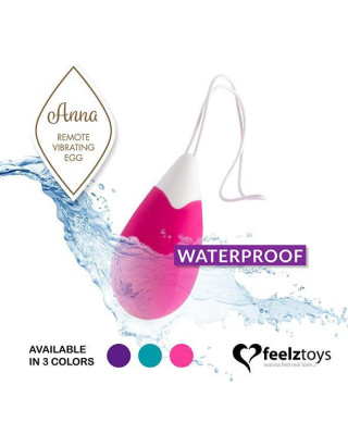 FeelzToys - Anna Vibrating Egg Remote Deep Pink